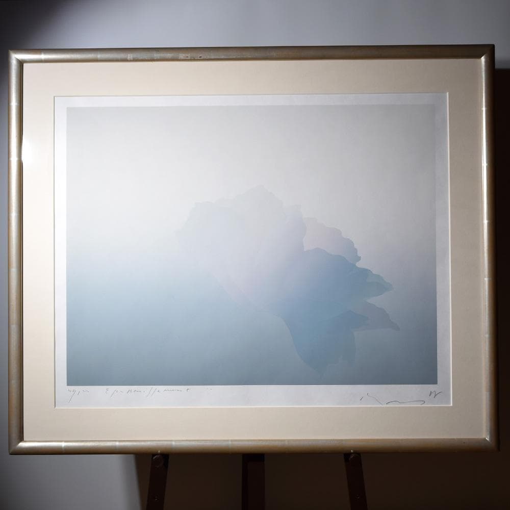 井上公三 開花 シルクスクリーン 40号 直筆サイン 版画 HiBell ART