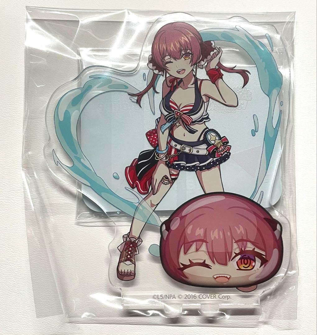 【新品、未開封】宝鐘マリン(水着) アクリルスタンド　ぷにぷにホロライブコラボ