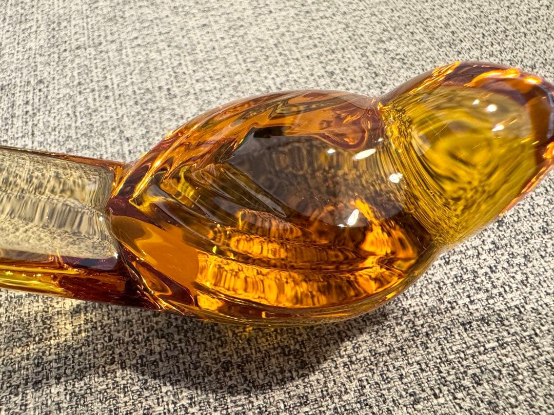 【Baccarat 】バカラ クリスタル バード ハニー（置物） ※中古箱なし