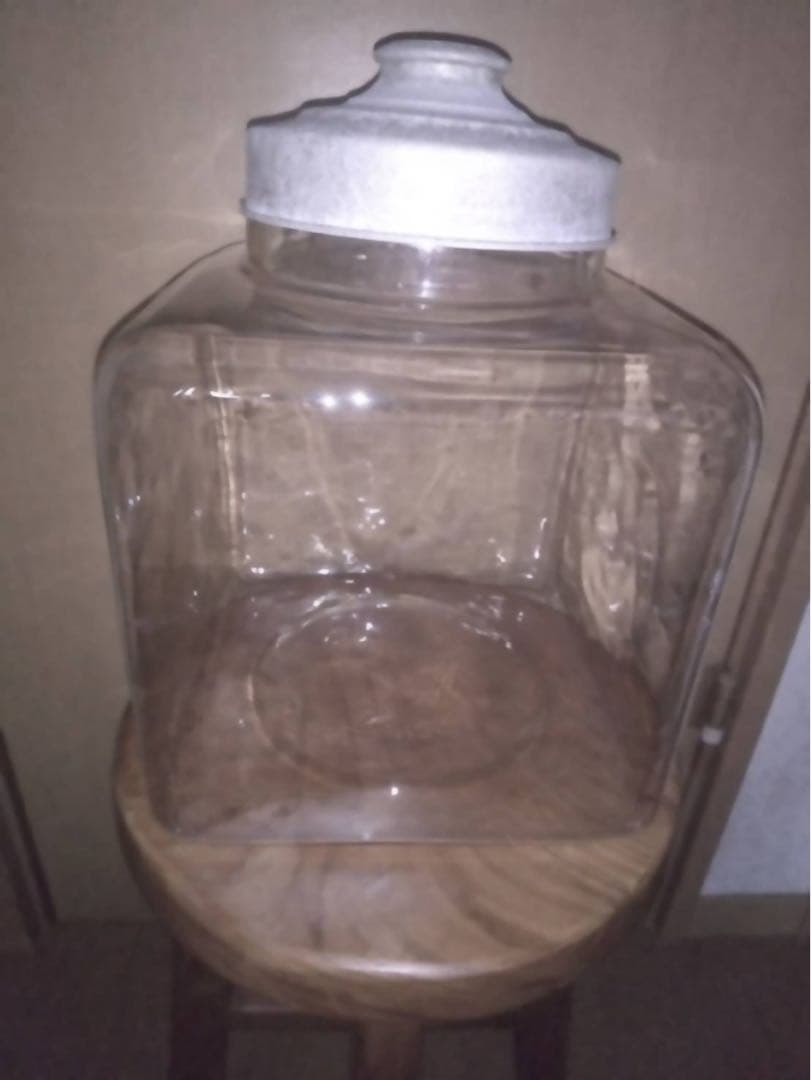 大型透明ガラス瓶（アンティーク）