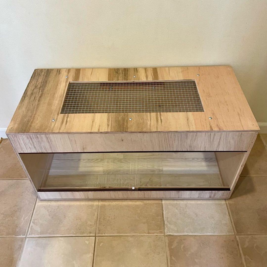 爬虫類ケージ　木製ケージ　広葉樹林　ハリネズミ フトアゴ　フルオプション