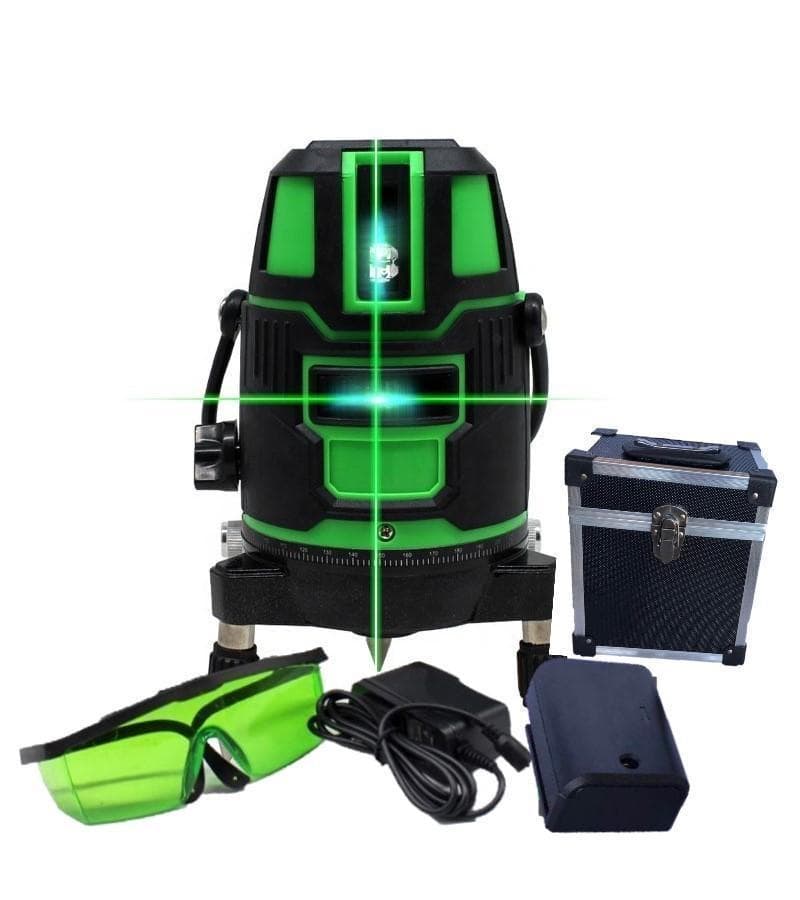 アダプタ ＋ 墨出し グリーンレーザー 5ライン カメラ三脚が墨出し三脚に変身