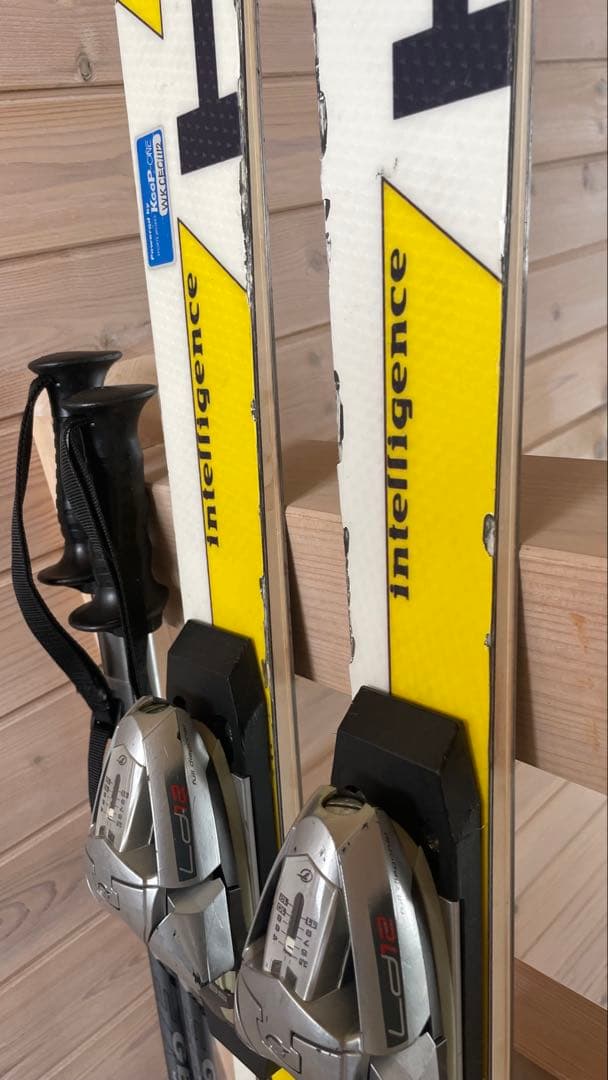 カービングスキー板大人男性161cmセット子供ジュニア HEAD女性 シニア黄色