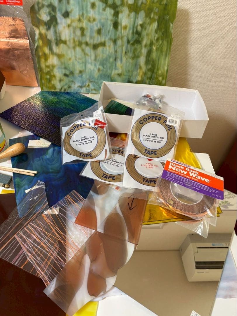 【ステンドグラス】ガラス工芸材料と工具セット