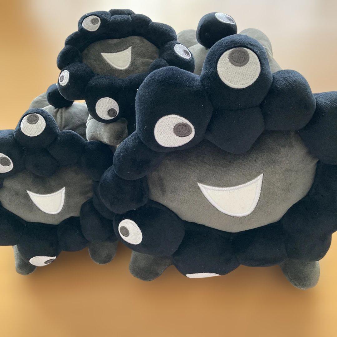 万博限定【新品/3点セット】黒ミャクミャク 這型ぬいぐるみ 黒