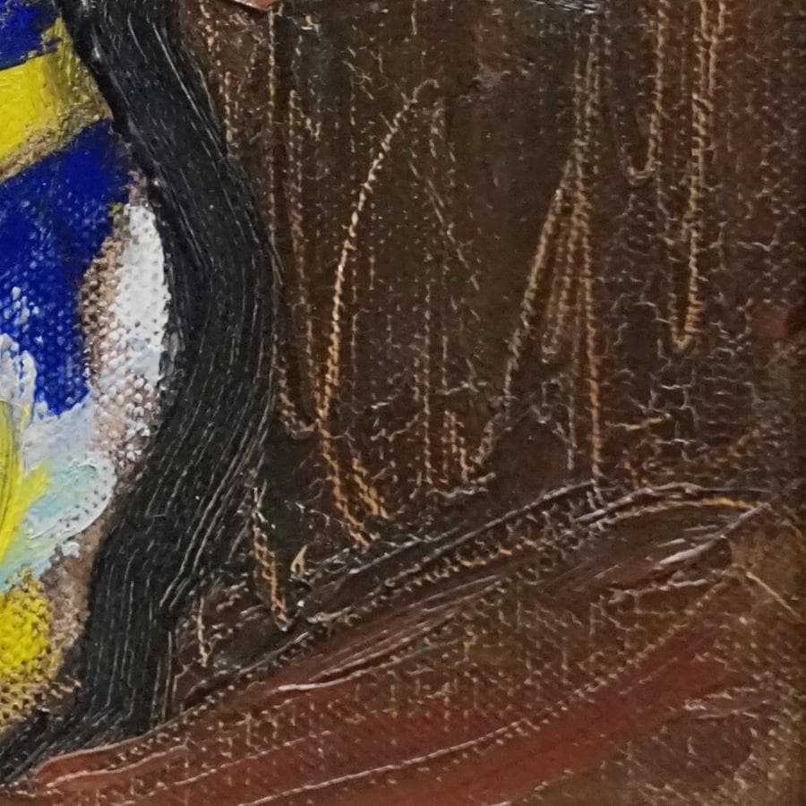 元川嘉津美 バラ 薔薇 油彩油絵 額装 絵画 美術 肉筆 一水会 神戸文化賞