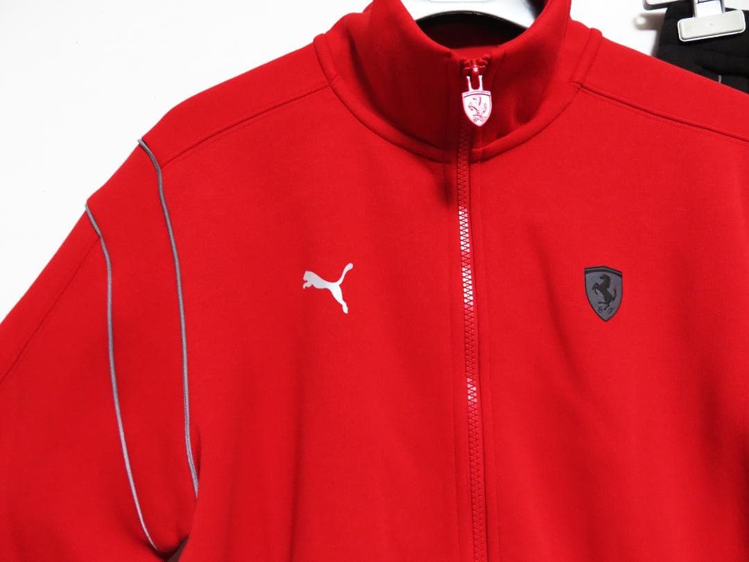 新品 PUMA × Ferrari ジャージ セットアップ S ブラック レッド