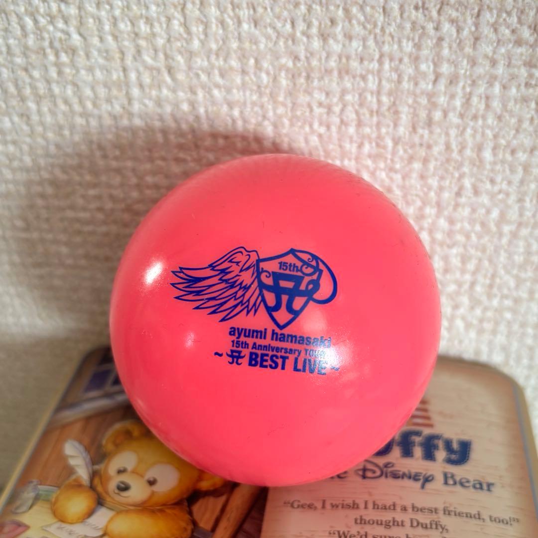 浜崎あゆみ　サインボール　ピンク