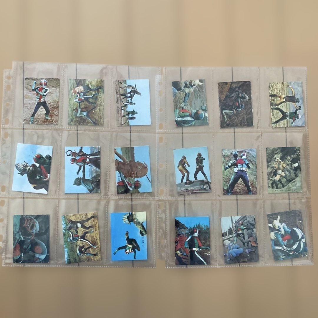 昭和レトロ★旧カルビー仮面ライダーカード1番から100番の連番★アルバム付き