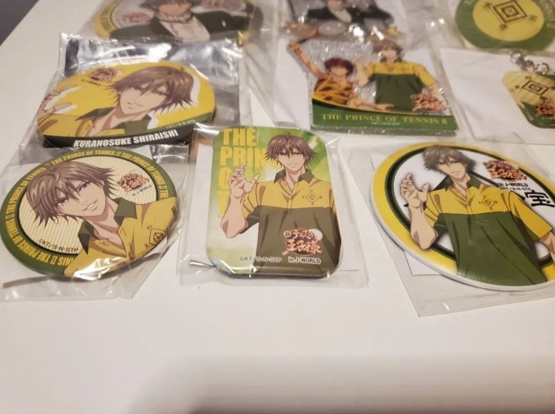 テニスの王子様 四天宝寺祭り　白石　バースデー　缶バッチ アクリルキーホルダー