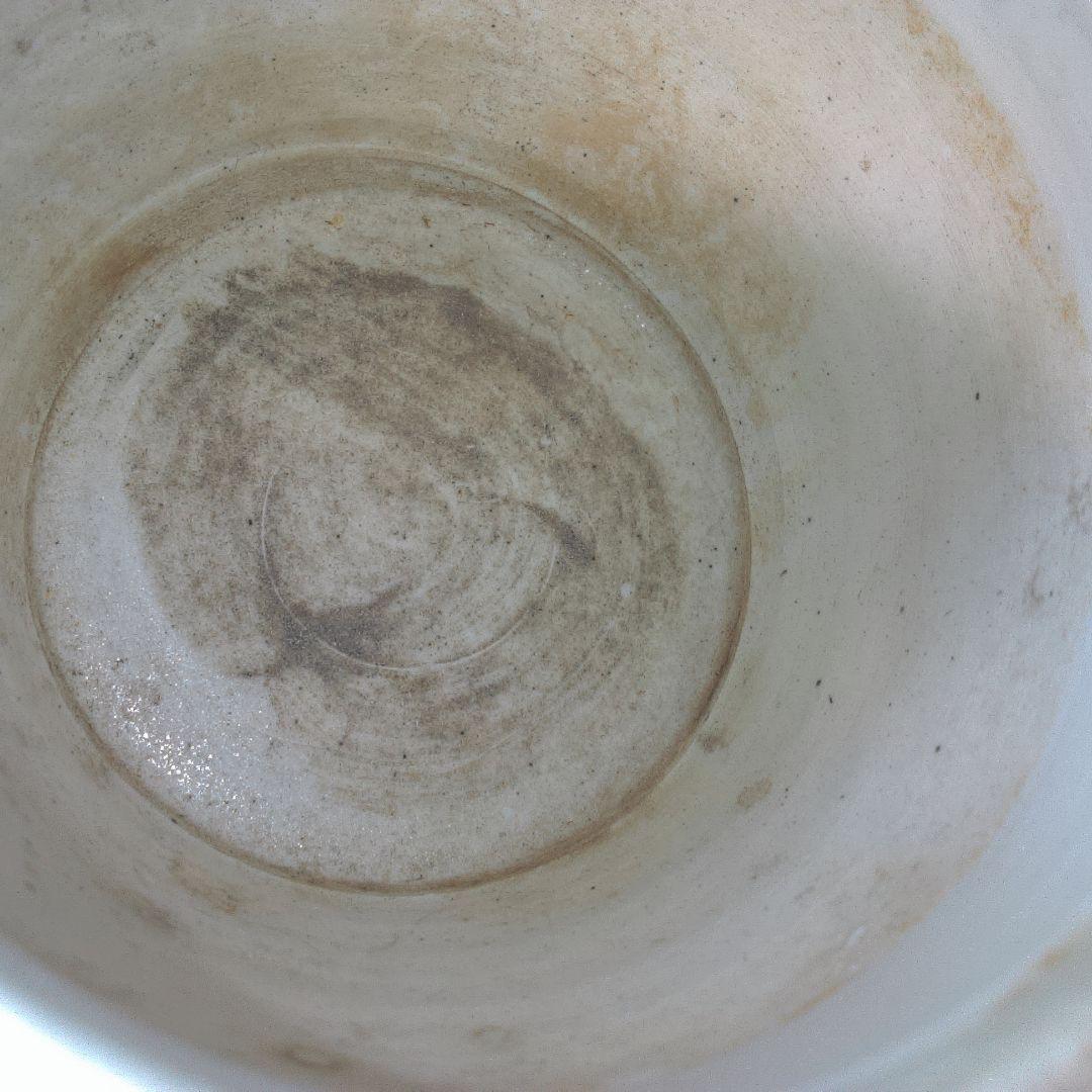 骨董５青い絵柄の八角形陶器鉢