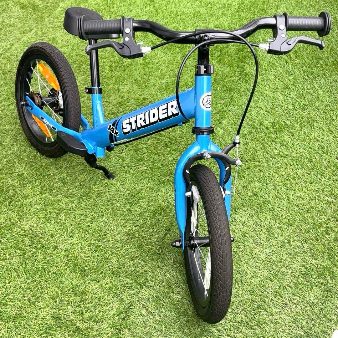 美品 ストライダー 14X ブルー STRIDER 14x バランスバイク 青