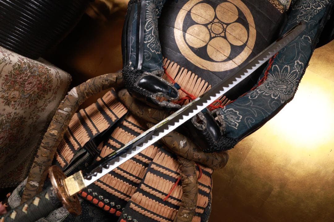 BE833　時代武具　日輪前立　鎧　甲冑一式　兜　五曜紋　鎧櫃