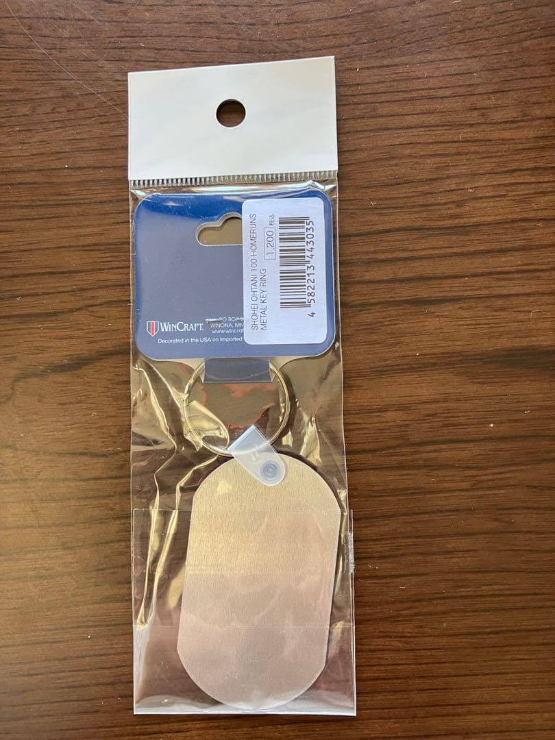 大谷翔平　MLB 通算100号ホームラン記念　メタルキーリング