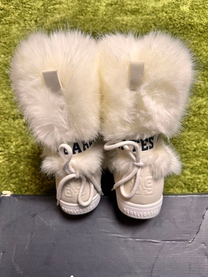 新品Pearly gates furゴルフシューズ　ブーツ　ファー