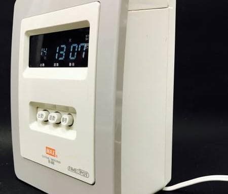★美品 清掃済 MAX タイムレコーダー ER-80S + 新品Sカード20枚