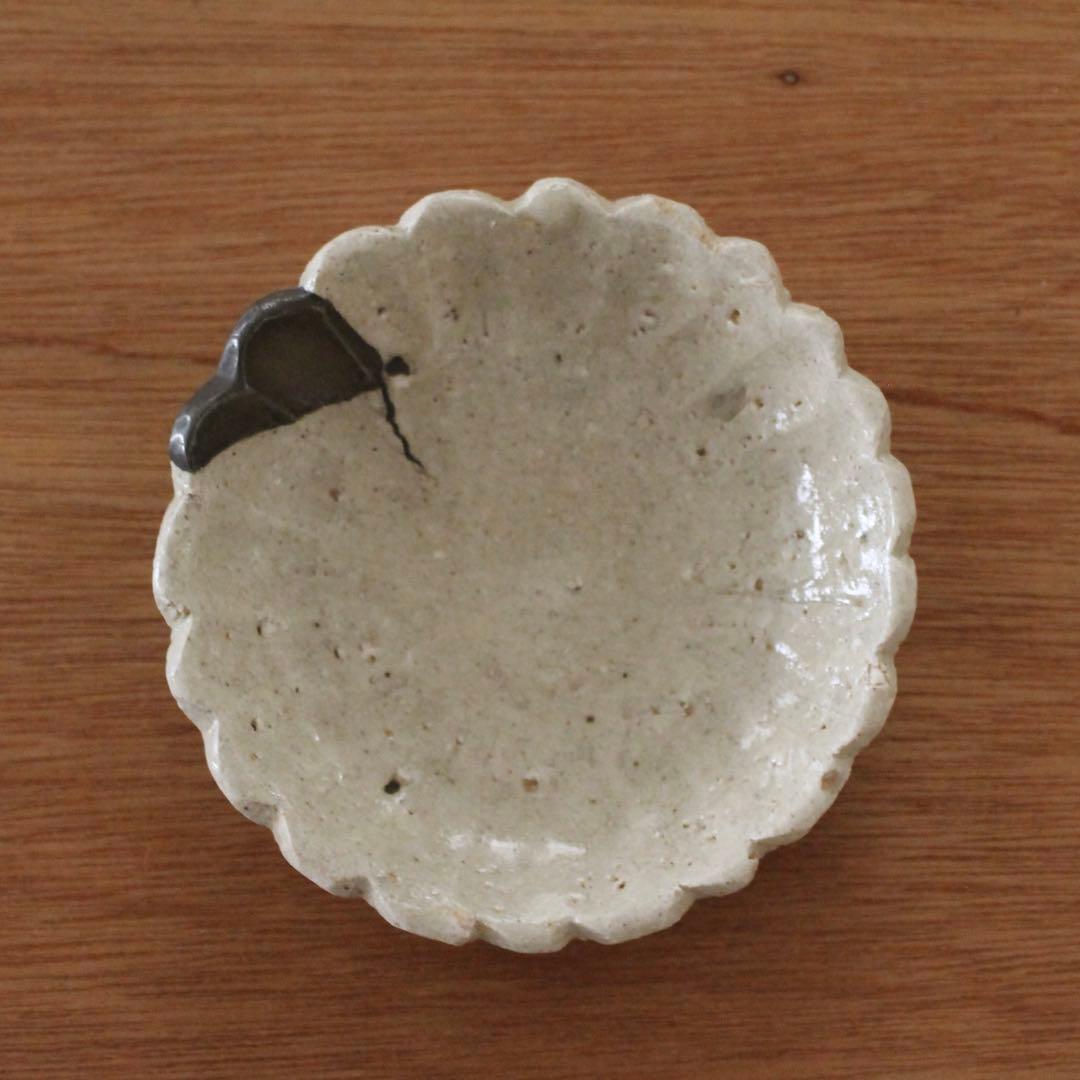 志野の小皿　骨董　古道具