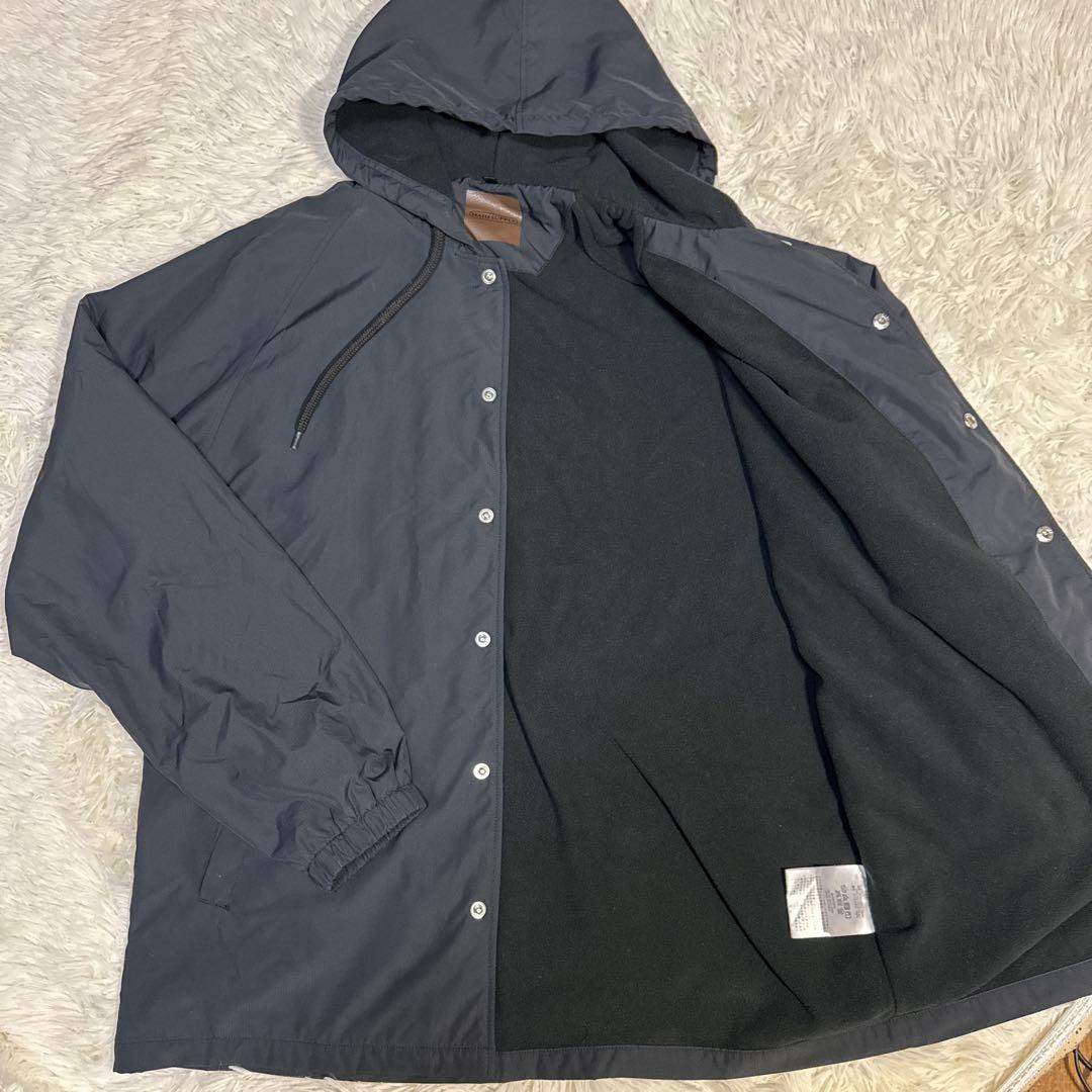 美品　MAHF マーフ　コーチジャケット　フード付き　裏起毛　サイズM