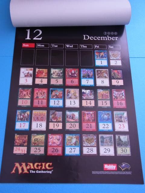 未使用品　非売品　マジック・ザ・ギャザリング　カレンダー　2000年　ポスター