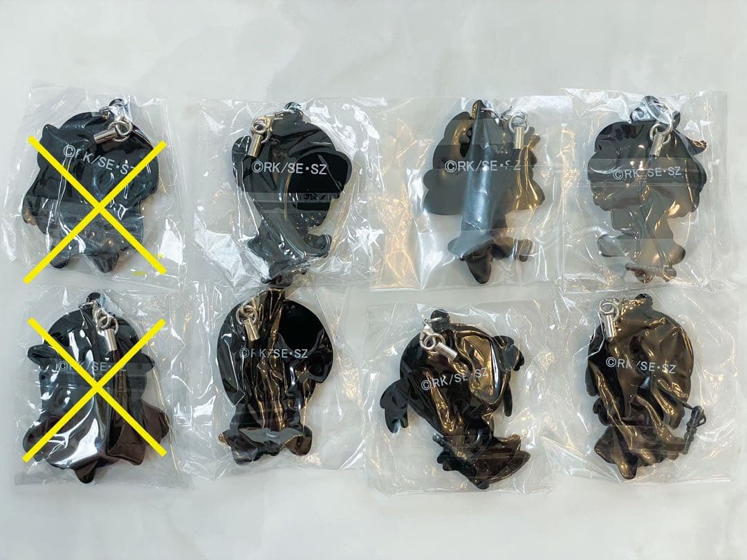 咲-Saki- ぺたん娘 ラバーストラップ ラバスト 原村和 姉帯豊音 竹井久