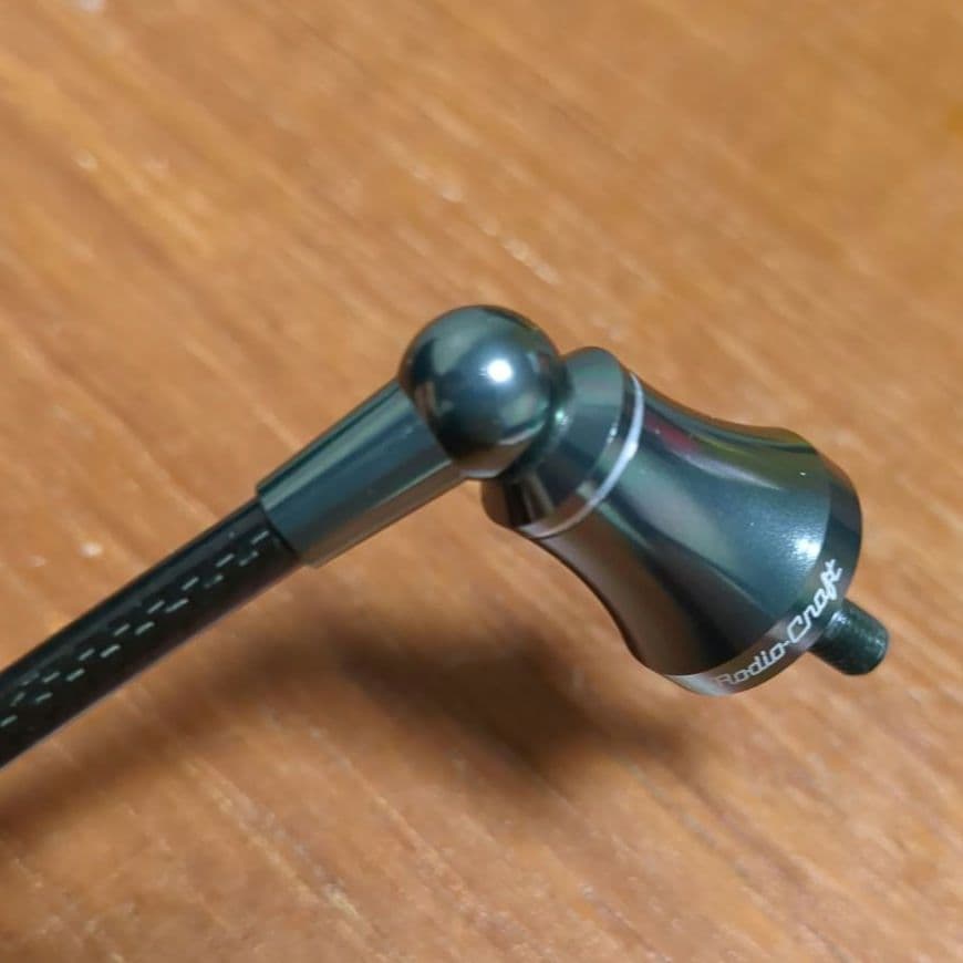 ロデオクラフト RCシングルカーボンハンドル 48mm シマノ用 ノブ社外品