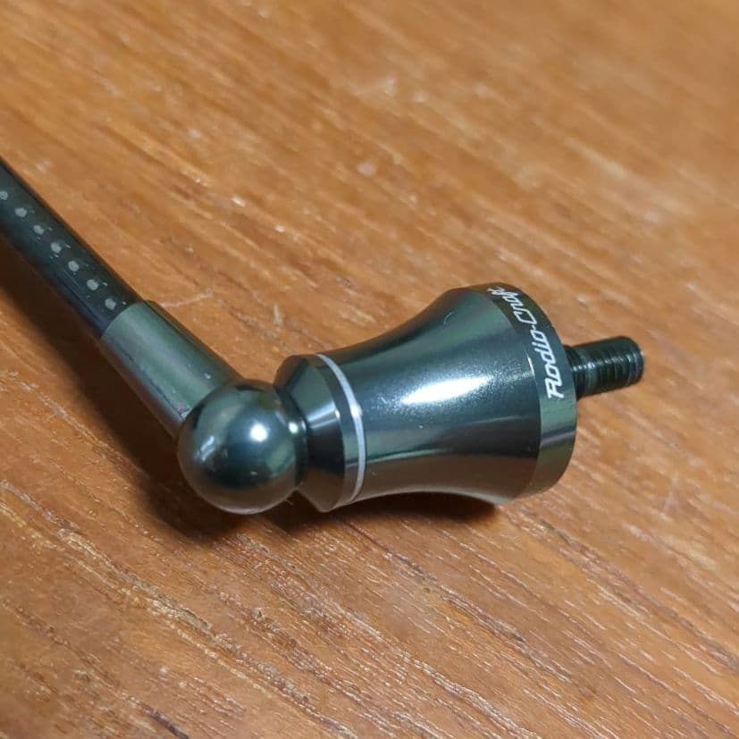 ロデオクラフト RCシングルカーボンハンドル 48mm シマノ用 ノブ社外品