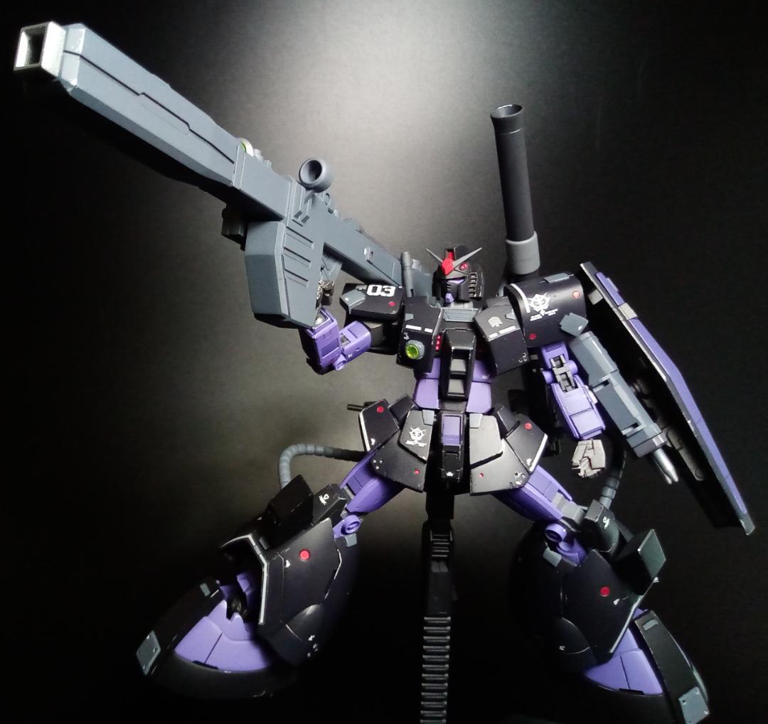RG ガンダム ドムアーマー 黒い三連星 専用 鹵獲改修機 ガンプラ 完成品
