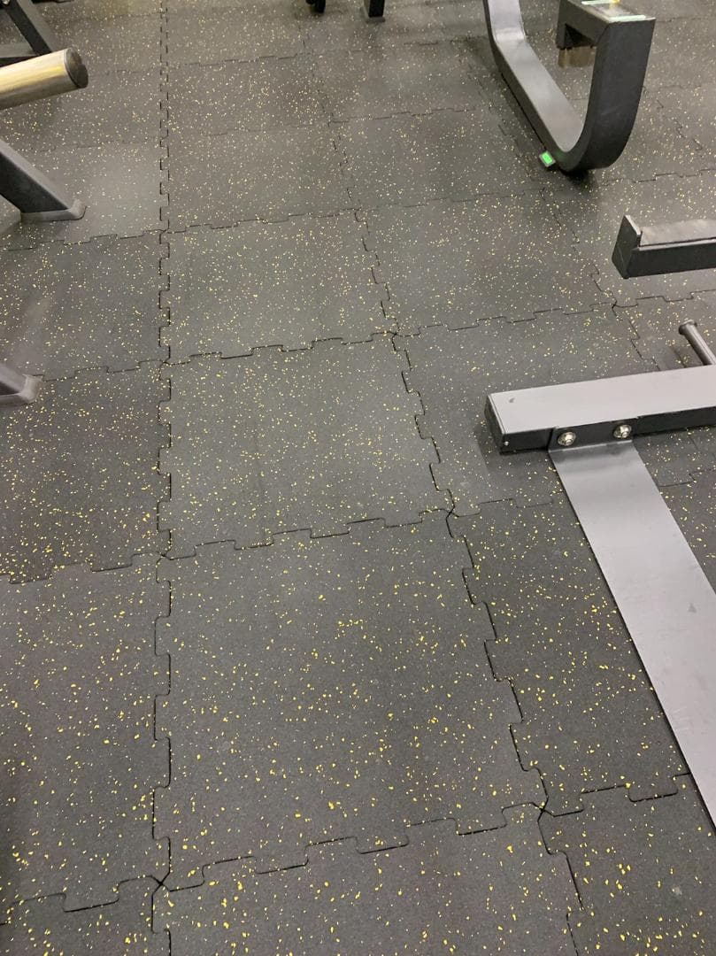 厚さ2㎝　ラバーマット　48.5cm×48.5㎝　１２枚セット