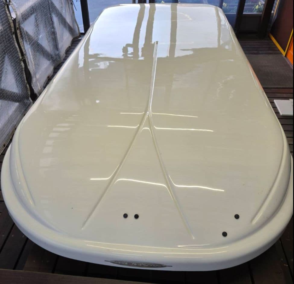 TERZO ホワイト ルーフボックス(鍵なし)