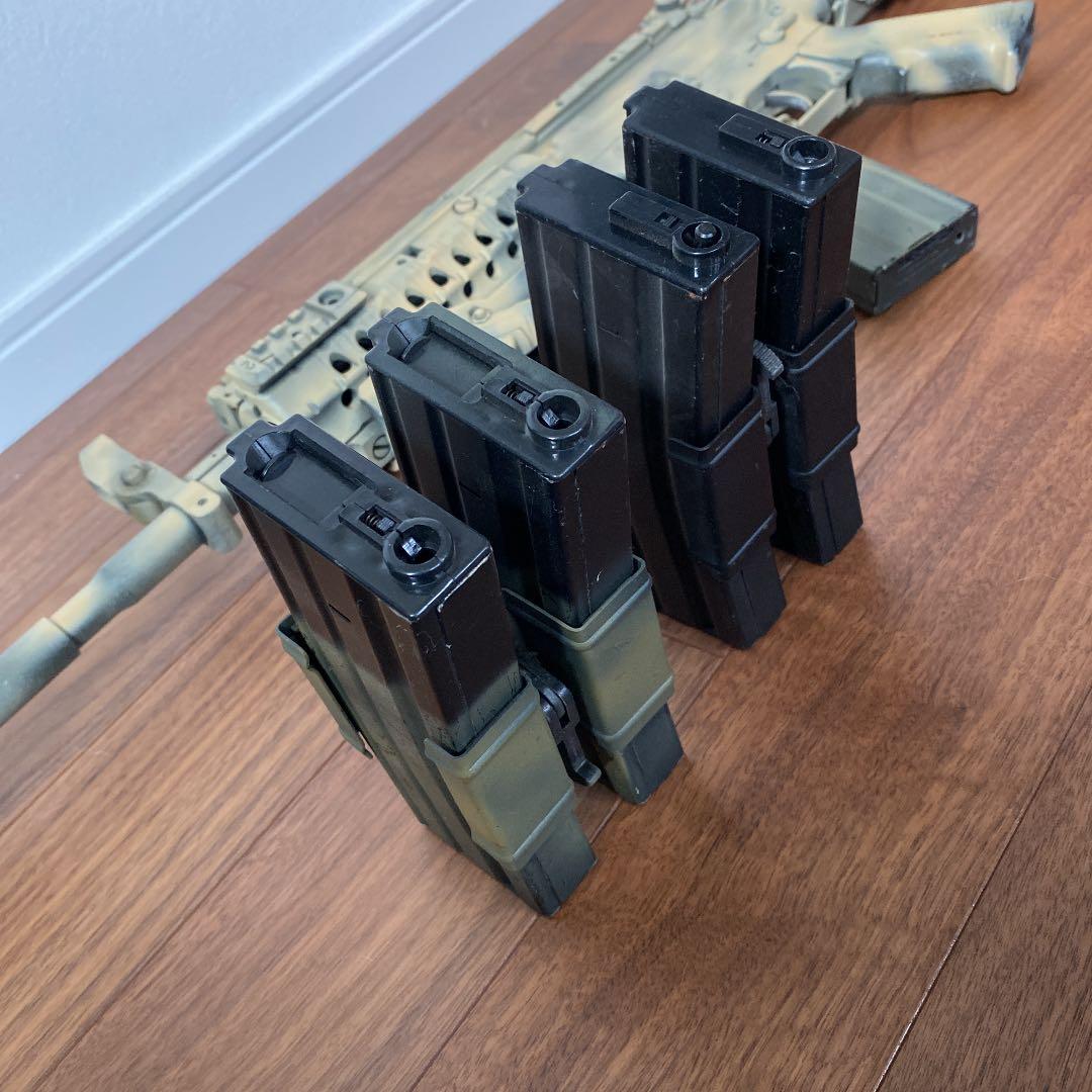 東京マルイ M4 S-System 300連マガジンx3 純正マグx2
