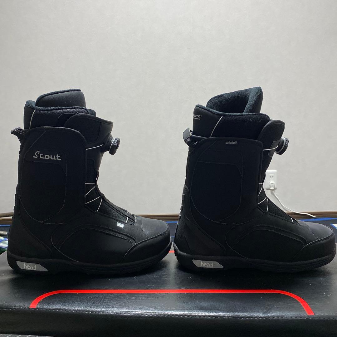 超美品！　22-23 head Scout 28cm スノーボード　ブーツ 黒
