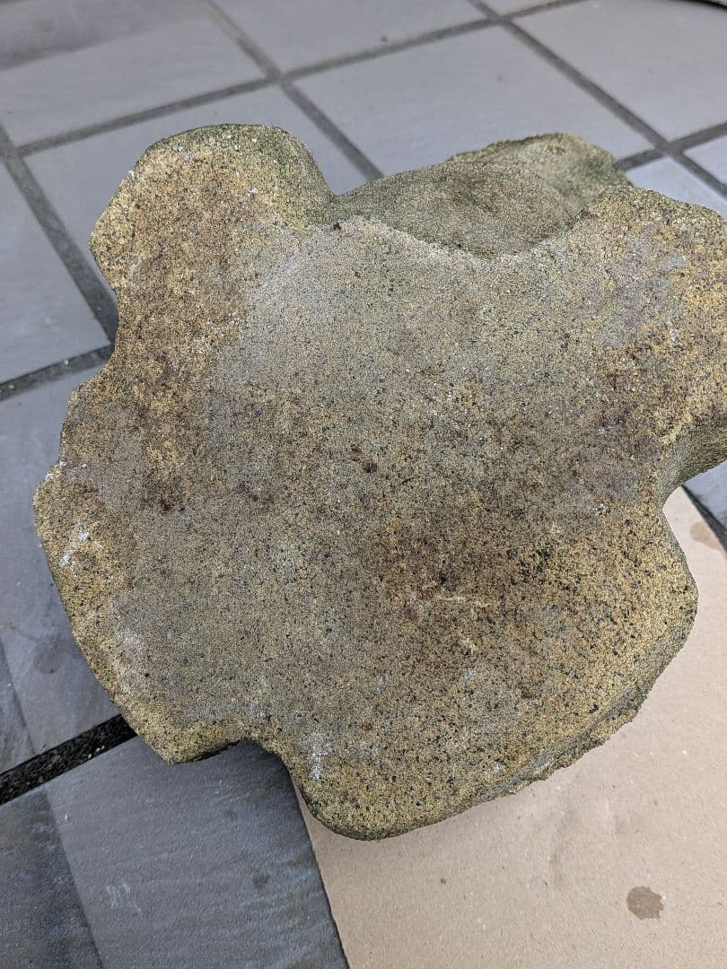 海外コレクター向き明治時代〜昭和戦前期頃蛙苔むした全長２３センチ重さ５キロ飾置物