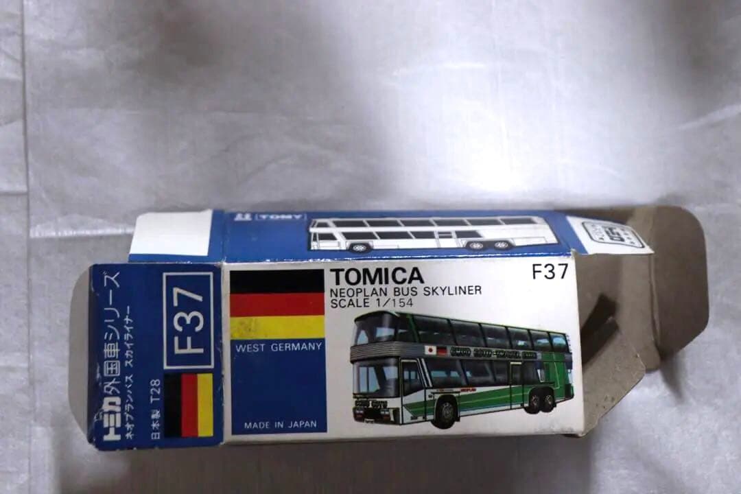 日本製　トミカ　外国車シリーズ　ネオプランバス　スカイライナー　青箱　F37