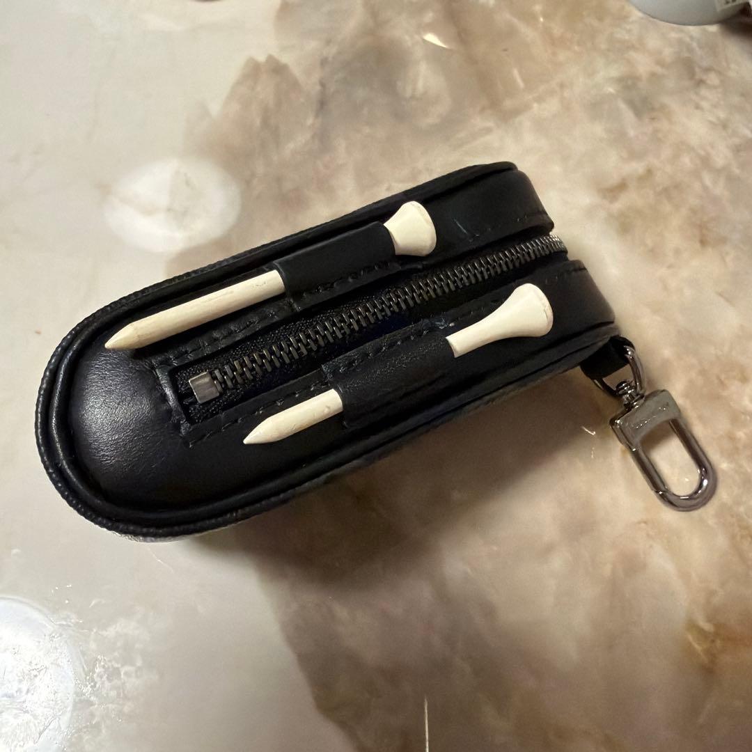 ルイヴィトン　ゴルフボールケース　ボール、ティー付き