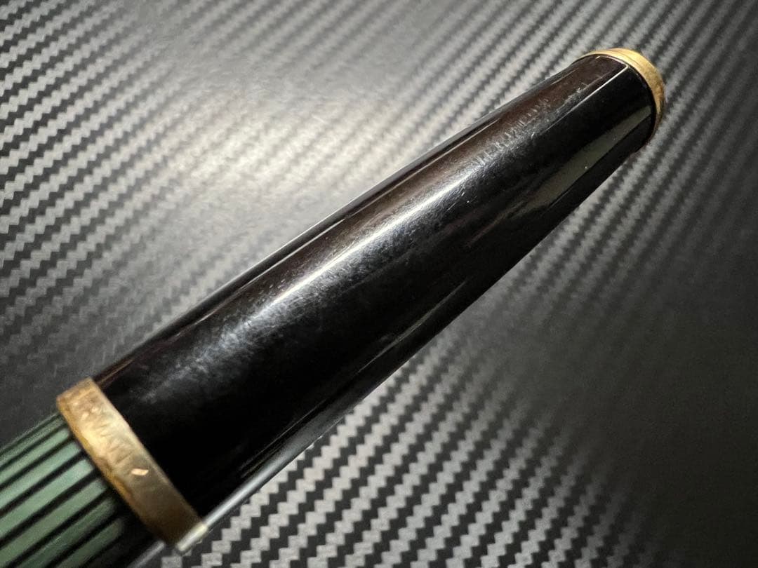 ペリカン 400NN オリジナル 万年筆 緑縞 KEF クーゲル極細字