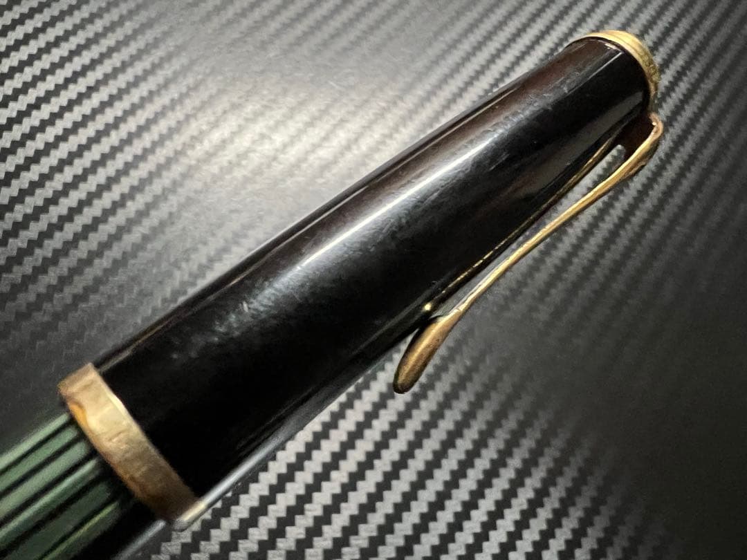 ペリカン 400NN オリジナル 万年筆 緑縞 KEF クーゲル極細字