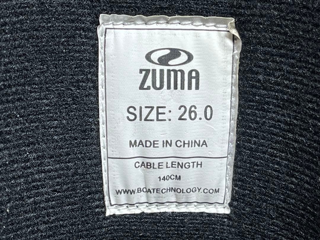 スノーボードブーツ ズマ ZUMA / 26cm / BOA