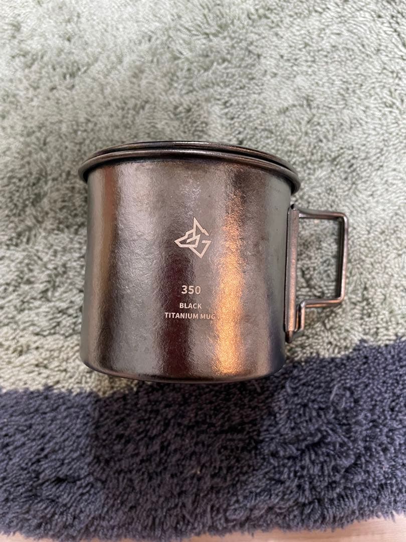 【美品】BLACKISHGEAR ブラックチタンマグカップ 350ml