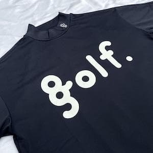 8G SHOOT　LOGO PRINT MOCK NECK S/S TEE