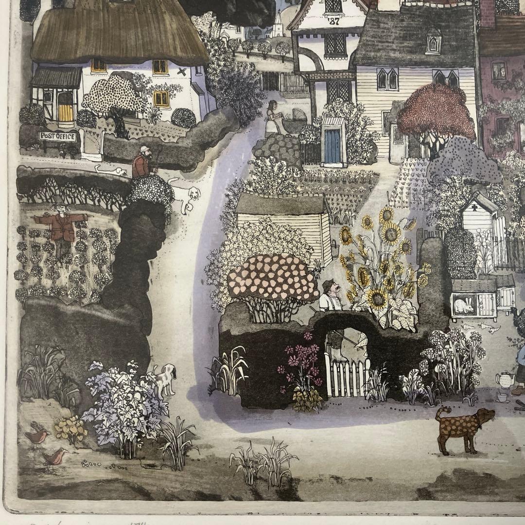 銅版画　グラハムクラーク　「バーミンテリ」