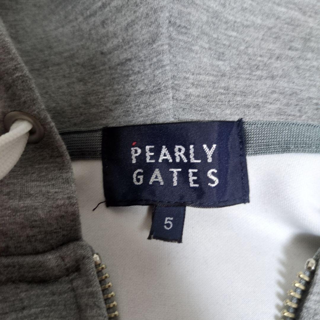 PEARLY GATES グレー フルジップフーディ