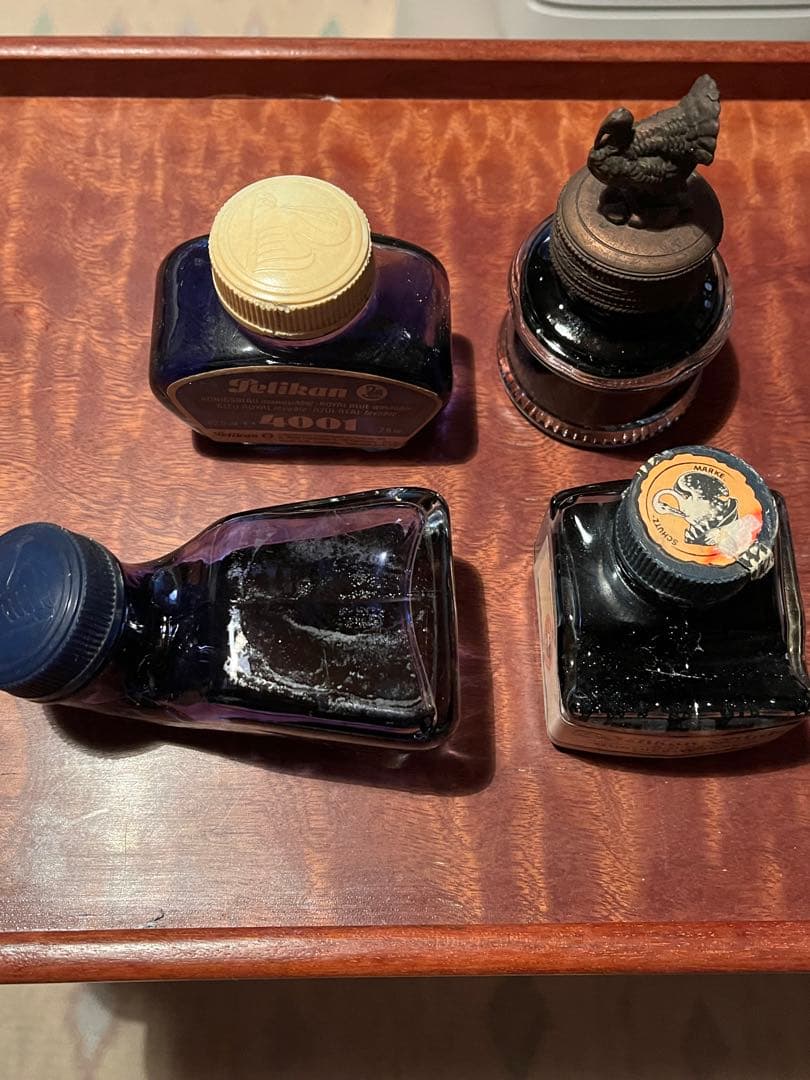 ペリカン・インク瓶　珍品あり。残量僅か