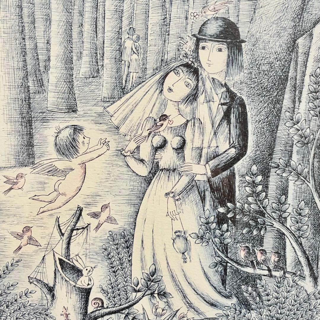 レイモンペイネ「熱望の小道」ダイヤモンド・スクリーニング 額装 304/600