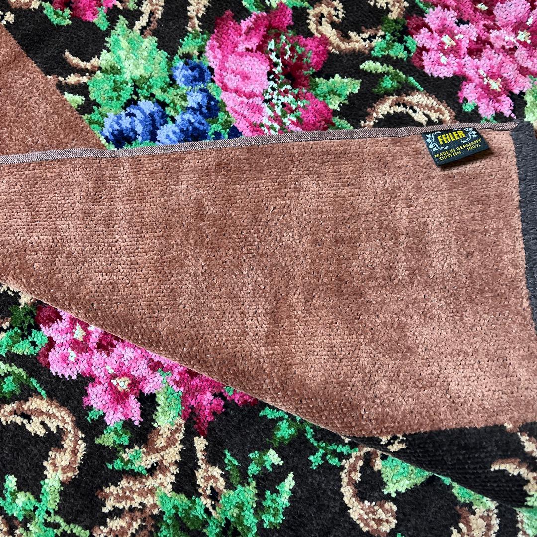 新品 未使用 フェイラー FEILER バスタオル 大きめタオル 花柄