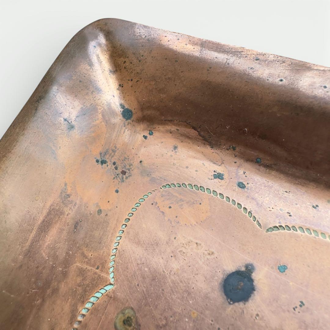 M1298 Vintage 1950s フレッドハービー コッパー トレイ