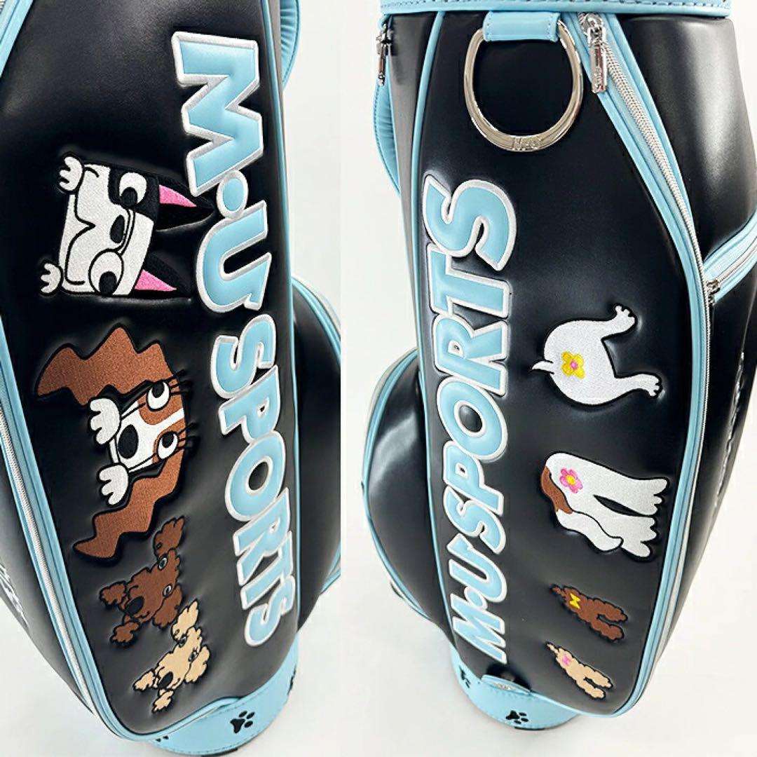 【新品】MUスポーツ 703R6154 キャディバッグ BLK エムユースポーツ