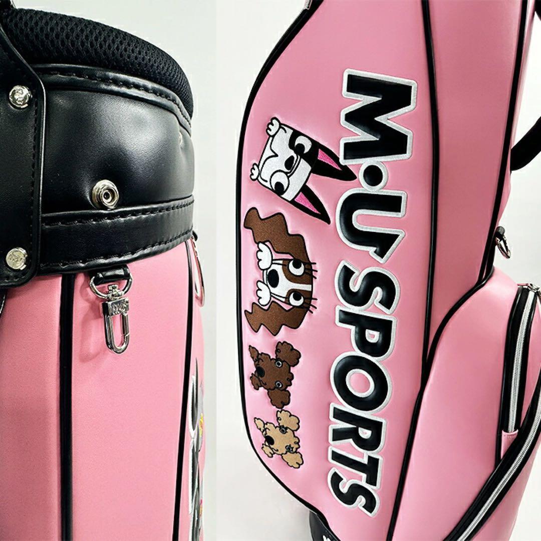 【新品】MUスポーツ 703R6154 キャディバッグ BLK エムユースポーツ