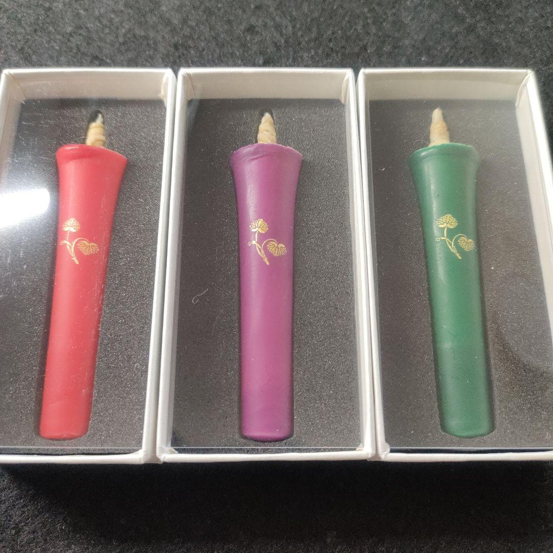 下鴨神社　御神紋入飾り絵蝋燭