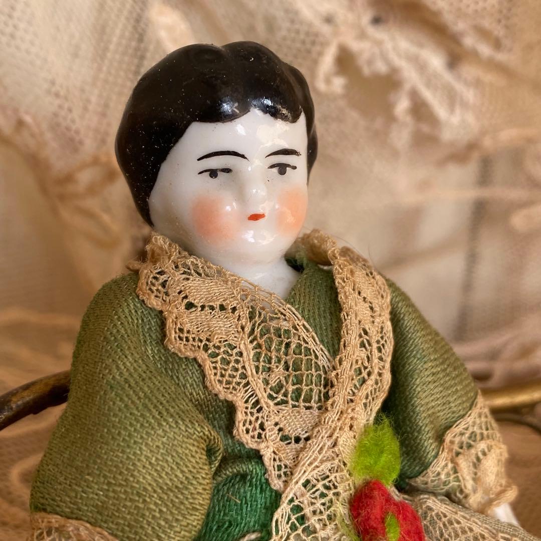 ドイツアンティーク チャイナヘッドドール 13cm