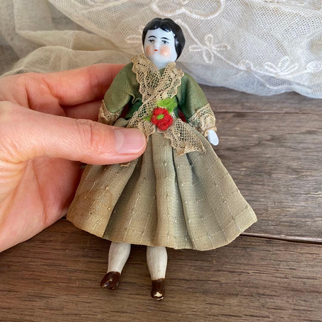 ドイツアンティーク チャイナヘッドドール 13cm